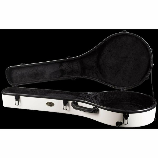 Superior Deluxe Fiberglass 5 String Resonator Banjo Case - White CF-1530W